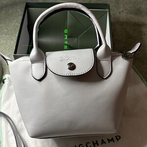 Longchamp Gray Small  Top-Handle Tote